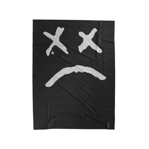 Lil Peep Hip Hop Rapper Sad Face Velveteen Blanket