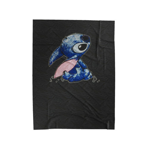 Lilo And Stitch Print Cute Velveteen Blanket