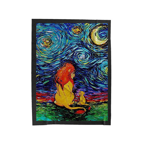 Lion King Stary Night Velveteen Blanket