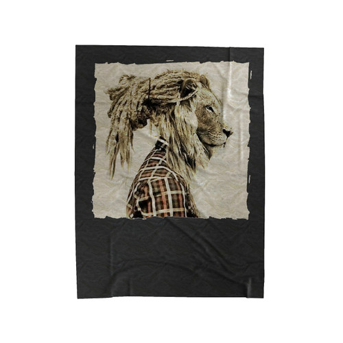Lion Zion Bob Marley Ganja Marijuana Weed Velveteen Blanket