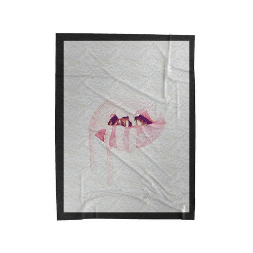 Lips Makeup Kylie Jenner Velveteen Blanket