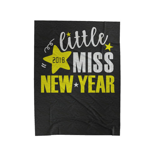 Little Miss New Year Velveteen Blanket