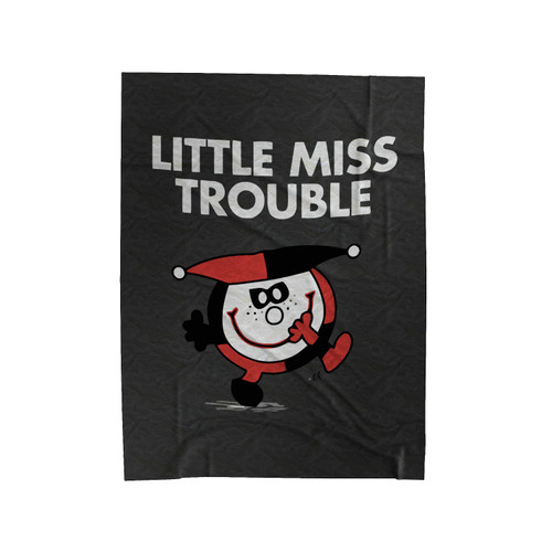 Little Miss Trouble Velveteen Blanket