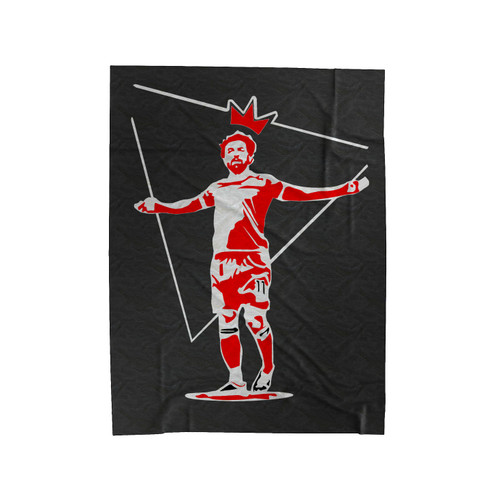 Liverpool Egypt Mo Salah Premier League Soccer Velveteen Blanket
