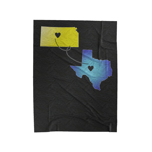 Long Distance State To State Relationship Velveteen Blanket