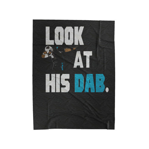 Look At His Dab Football Velveteen Blanket