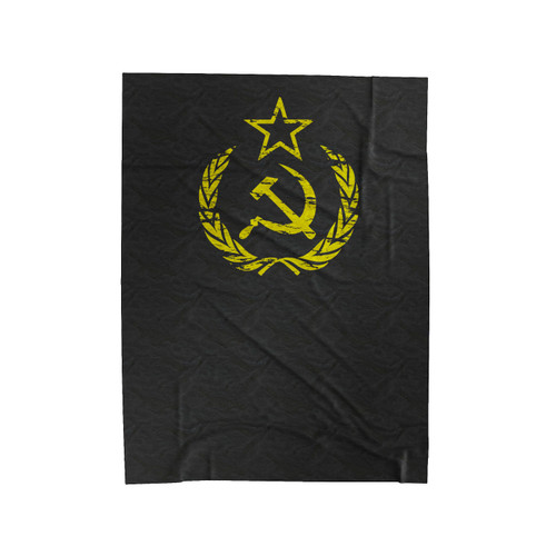 Look Russian Ussr Soviet Union Flag Vintage Hammer And Sickle Velveteen Blanket