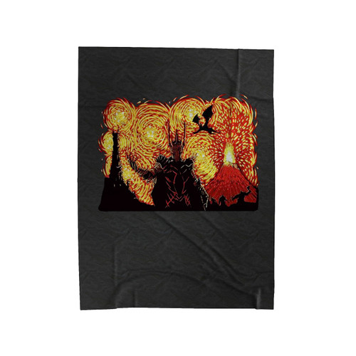 Lord Of The Rings Starry Earth Velveteen Blanket