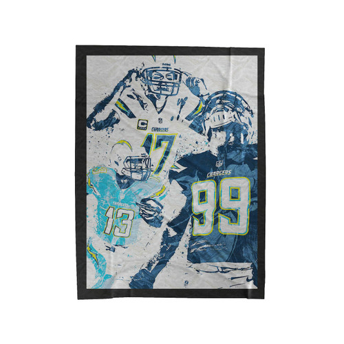 Los Angeles Chargers Team Velveteen Blanket