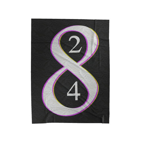 Los Angeles La Laker Legend Kobe Bryant Retiring 8 & 24 Jersey Numbers Velveteen Blanket