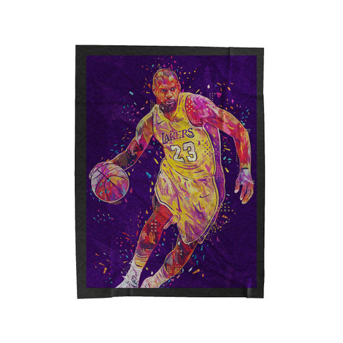 Los Angeles Laker Lebron James Velveteen Blanket