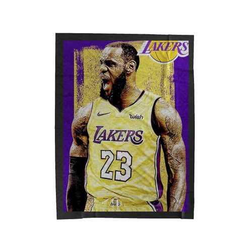 Los Angeles Lebron James Lakers Velveteen Blanket