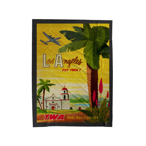 Los Angeles Lockheed Constellation Velveteen Blanket