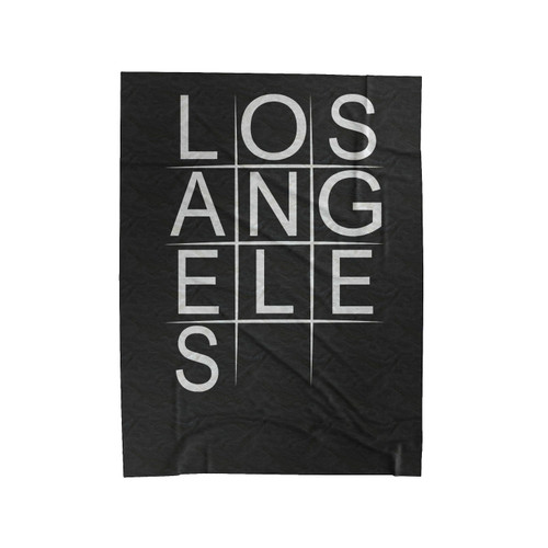 Los Angeles Tic-Tac-Toe Velveteen Blanket