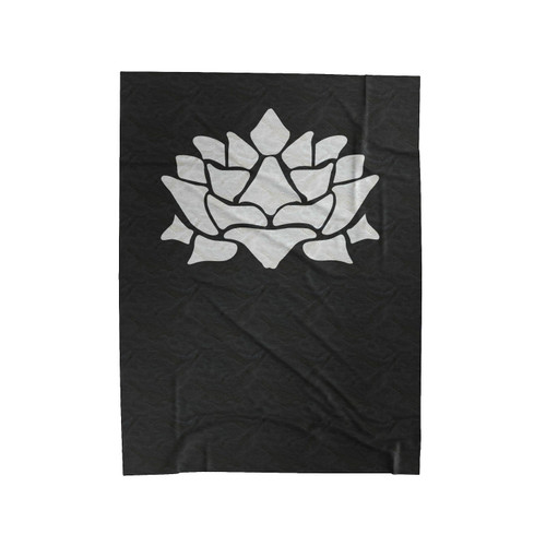 Lotus Flower Velveteen Blanket