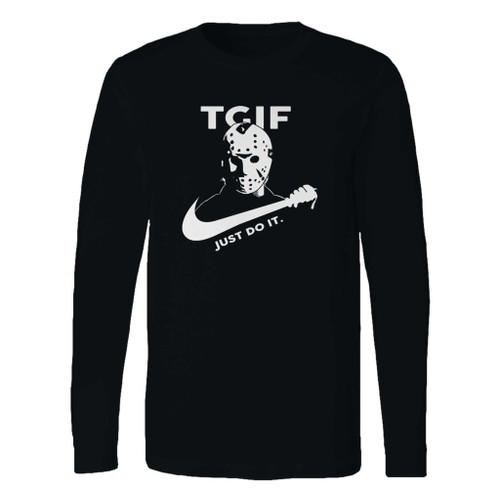 This classic fit tgif jason voorhees long sleeve shirt is casually elegant and very comfortable. With fine quality print to make one stand out, it's a perfect fit for every occasion.