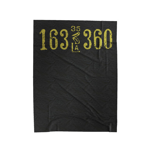 Louisiana License Plate 1935 Velveteen Blanket