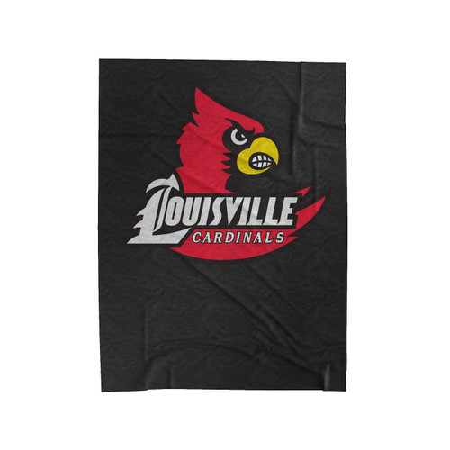Louisville Cardinals Logo Velveteen Blanket