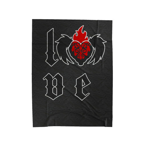Love Goth Velveteen Blanket