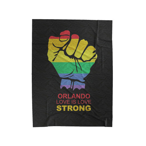 Love Is Love Orlando Strong Velveteen Blanket