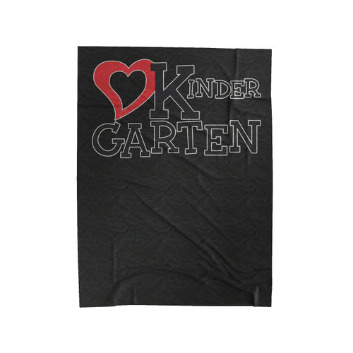 Love Kindergarten Velveteen Blanket