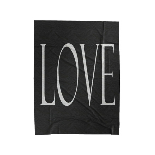 Love Quote Velveteen Blanket
