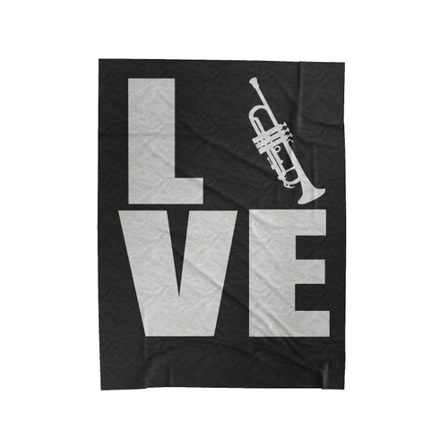 Love Trumpet Velveteen Blanket