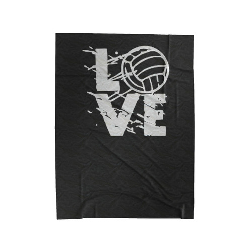 Love Volleyball Velveteen Blanket