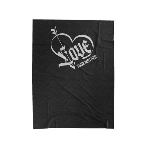 Love Your Mother 3 Velveteen Blanket