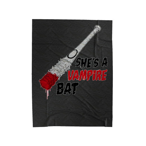Lucille She's A Vampire Bat Velveteen Blanket