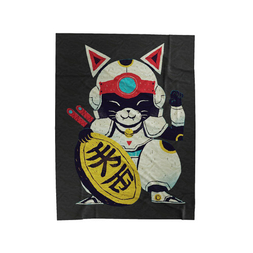 Lucky Pizza Cat Samurai Pizza Cats Velveteen Blanket