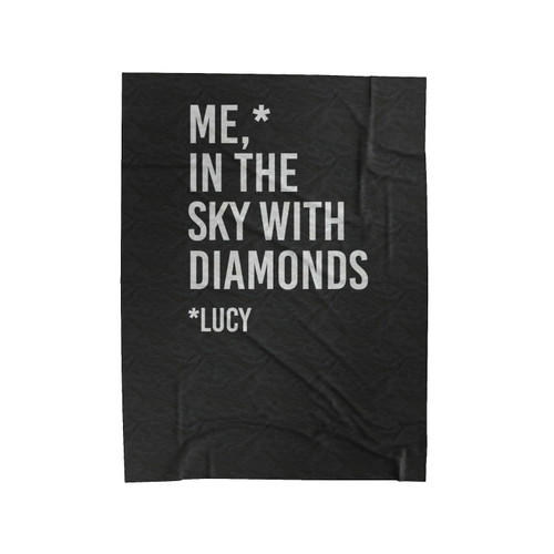 Lucy In The Sky With Diamonds The Beatles Rock And Roll Music Velveteen Blanket