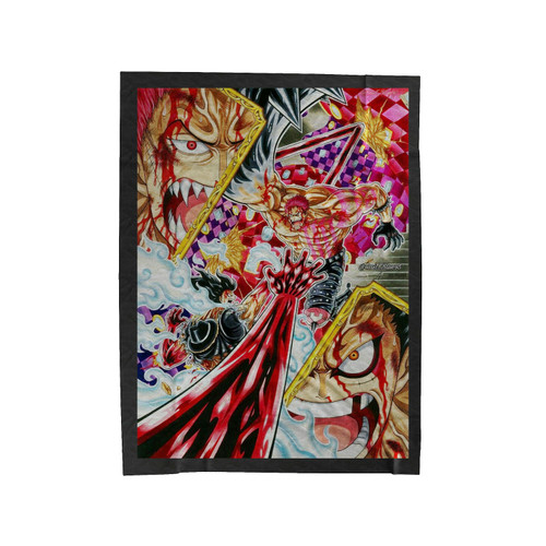 Luffy Vs Katakuri Anime One Piece Velveteen Blanket
