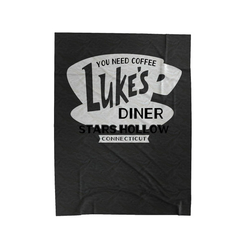 Lukes Diner Stars Hollow Velveteen Blanket