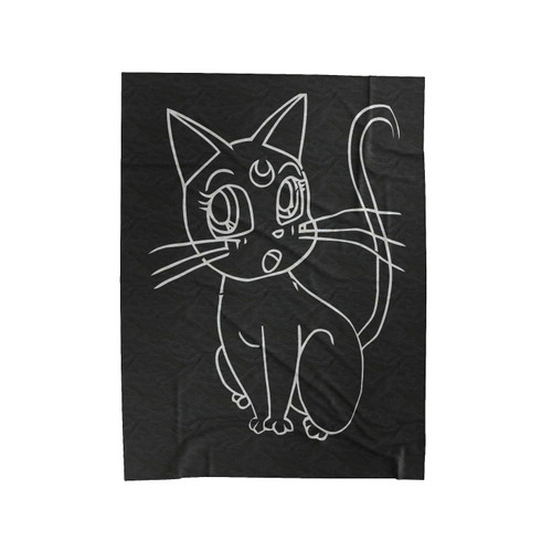 Luna Cat Sailor Moon Velveteen Blanket