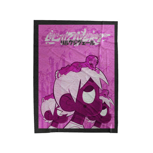 Luv Vz The World Pink Velveteen Blanket