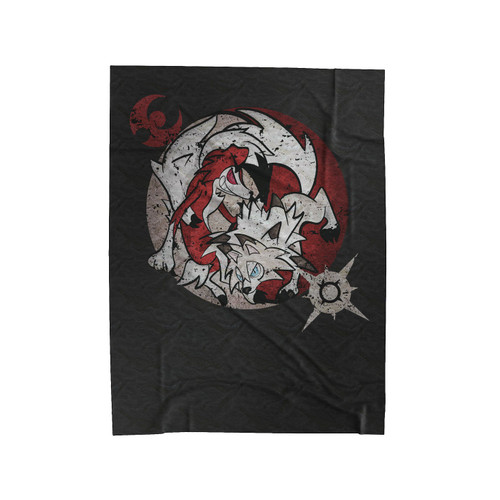 Lycanroc Pokemon Sun Pokemon Moon Midday Lycanroc Midnight Lycanroc Velveteen Blanket