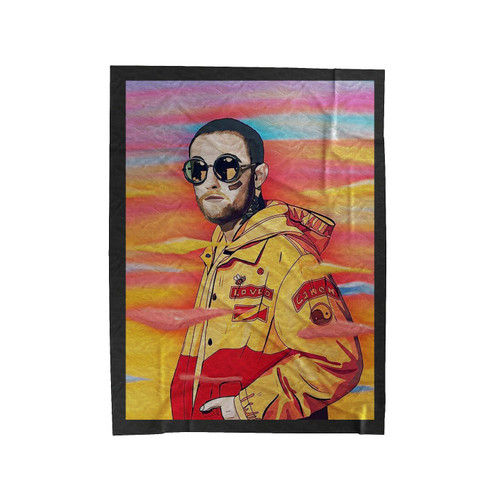 Mac Miller Cartoon Drawing Velveteen Blanket