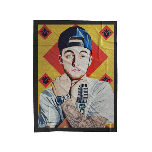 Mac Miller Print Art Velveteen Blanket