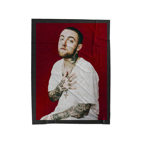 Mac Miller Tattoos Velveteen Blanket