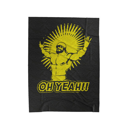 Macho Man Oh Yeah Velveteen Blanket