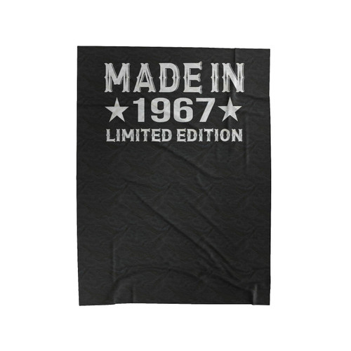 Made In 1967 Limited Edition 50Th Birthday Velveteen Blanket