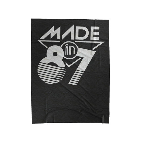 Made In 1987 30Th Birthday Party Born In 87 Velveteen Blanket