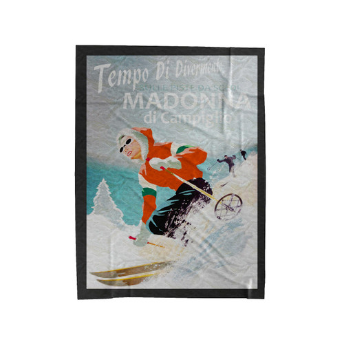 Madonna Di Campiglio Velveteen Blanket