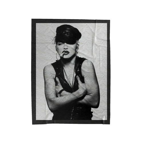 Madonna Smoking 1 Velveteen Blanket