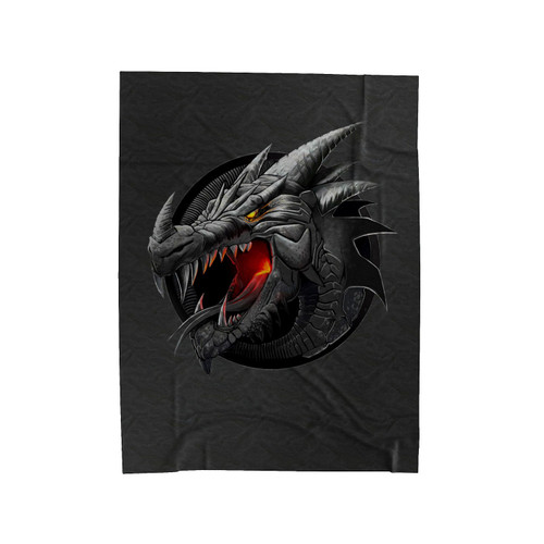 Magic Dragon Logo Velveteen Blanket