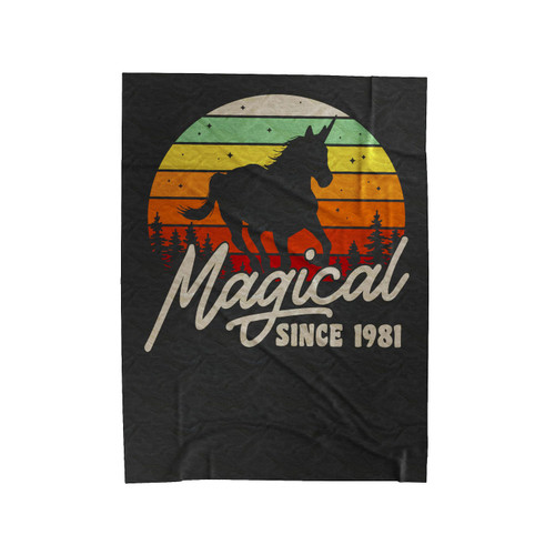 Magical Since 1981 Velveteen Blanket