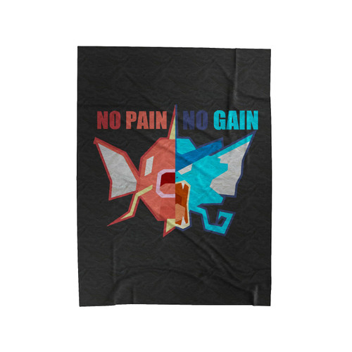 Magikarp No Pain Gyarados No Gain Velveteen Blanket