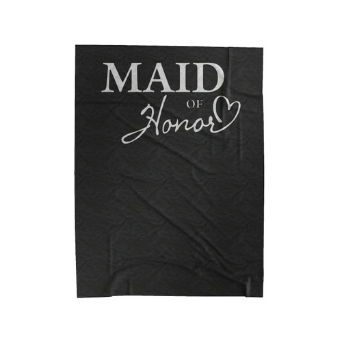Maid Of Honor Bridesmaid Bridal Party 2 Velveteen Blanket