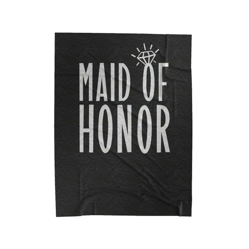 Maid Of Honor Ring Diamond Velveteen Blanket